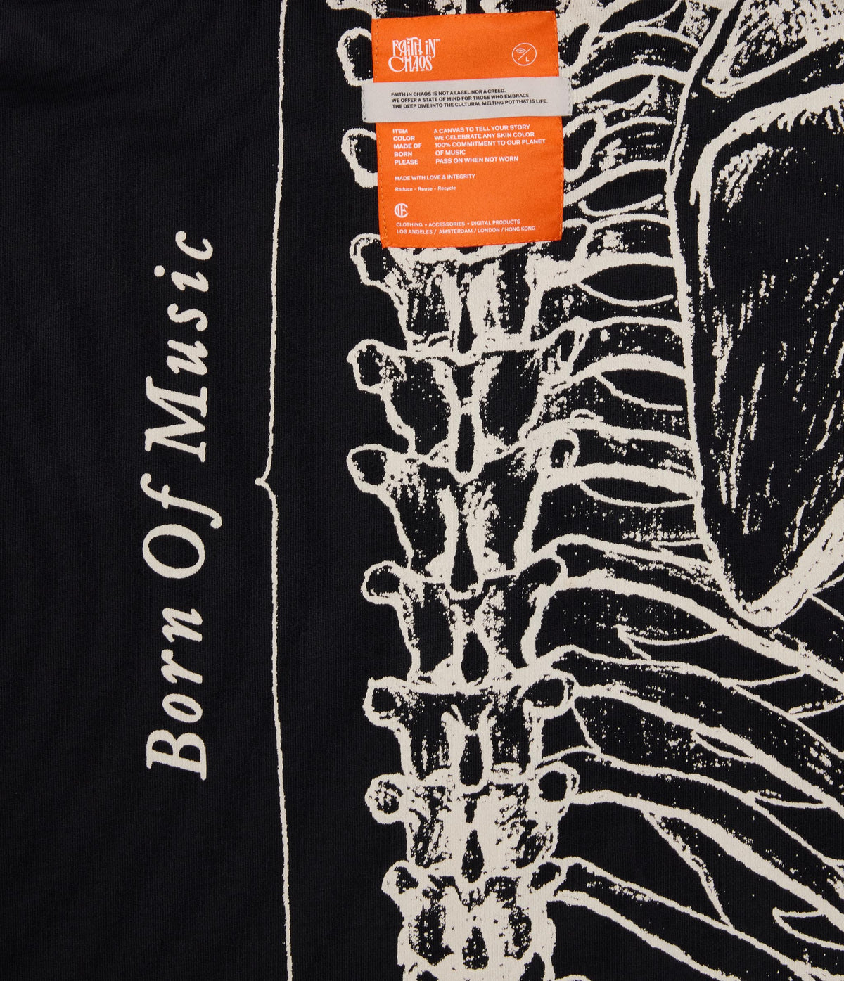 FIC X IFC WISHBONE HOODIE (BLACK)